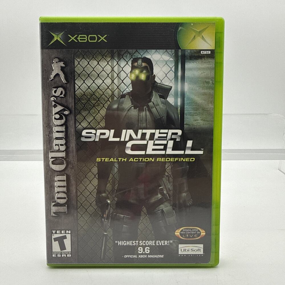 Tom Clancy's Splinter Cell (Microsoft Xbox, 2002) Complete with/ Reg Card